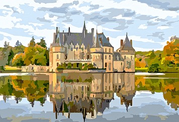 Waldschloss | Ein Schloss mit Blick auf den See