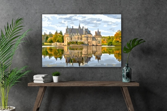 Ein Schloss mit Blick auf den See